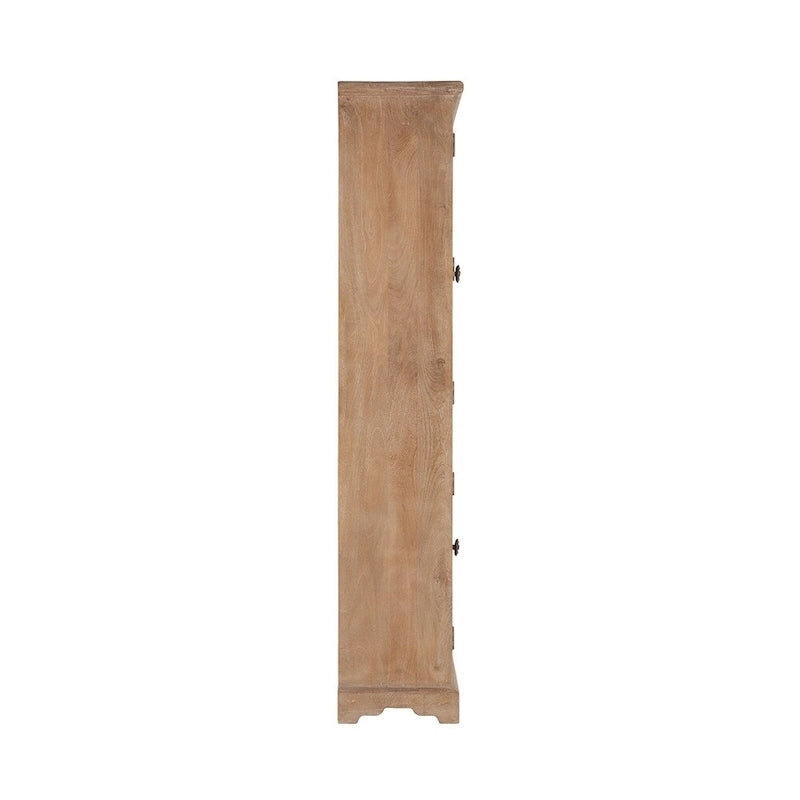 38-Inch Wide Solid Mango Wood Display Cabinet