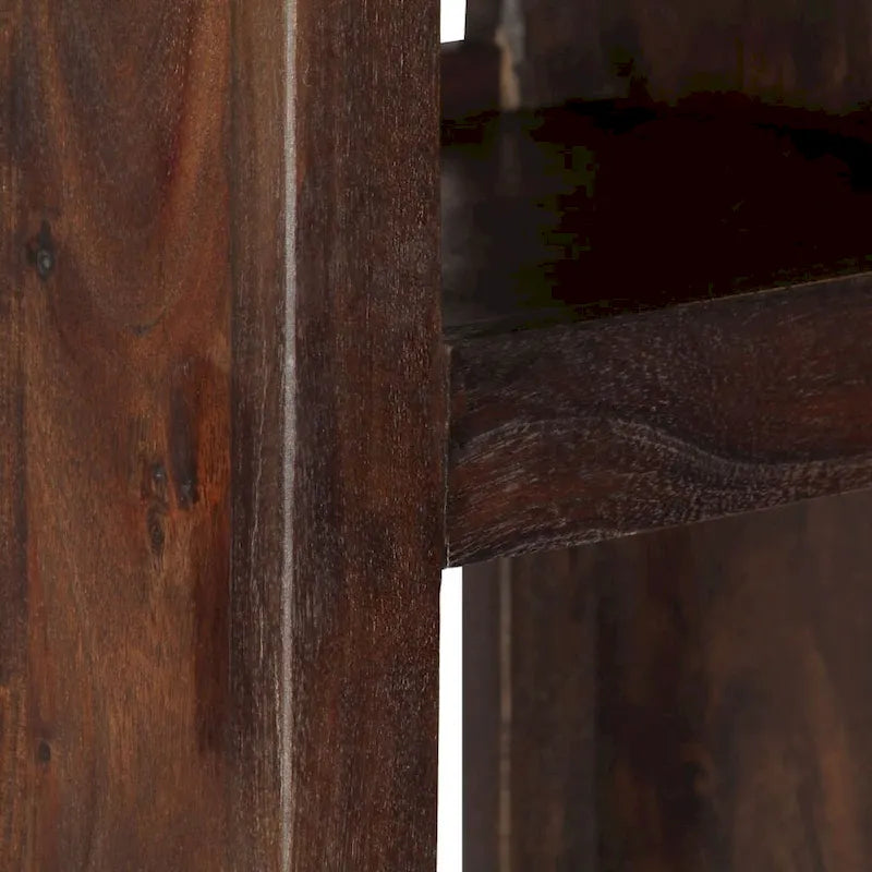 Solid Acacia Wood Console Cabinet - 15.7x11.8x43.3