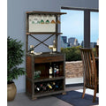 Vintage Distressed Foyer Liquor and Wine Cabinet - Buffet Sideboard or Media Cabinet