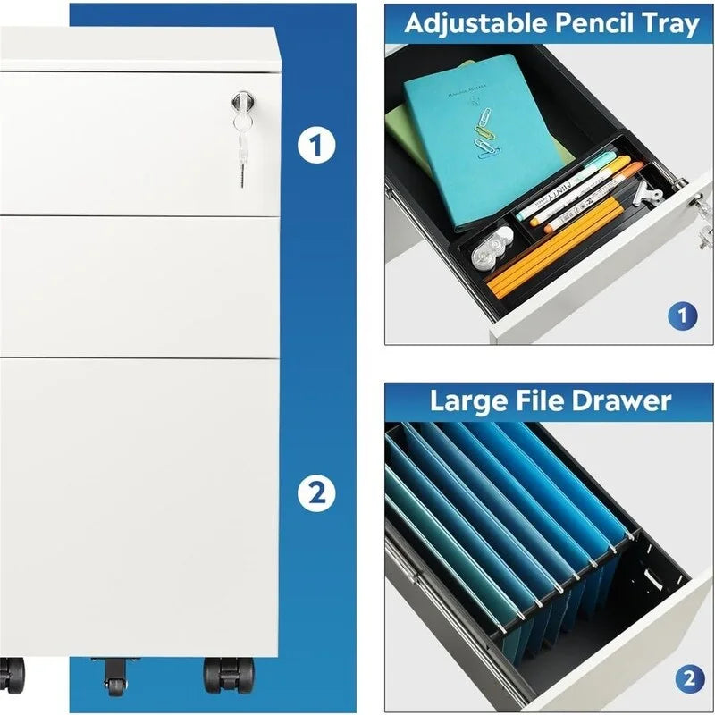 3 Drawer Vertical File Cabinet