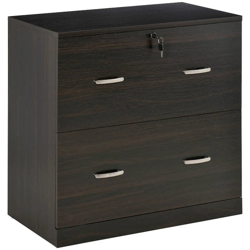 2-Drawer File Cabinet with Lock, Keys and Hanging Bar