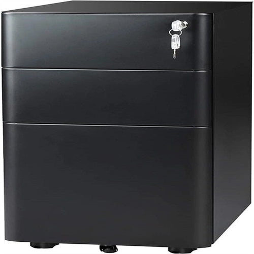 3-Drawer Slim File Cabine - 17.7D x 11.8W x 23H