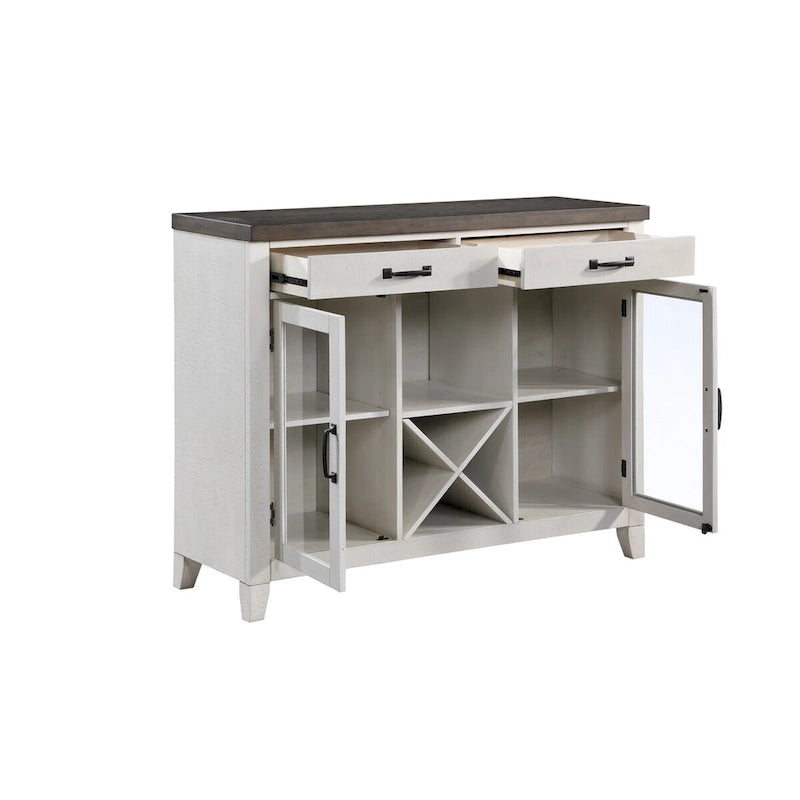 White and Brown Sideboard