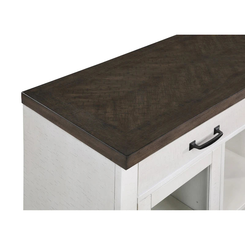 White and Brown Sideboard